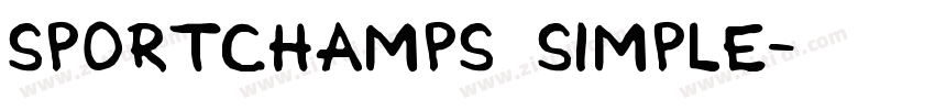 sportchamps simple字体转换